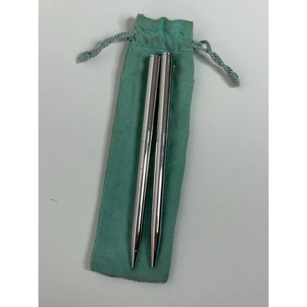 Vintage Tiffany & Co. Sterling Silver T-Clip Ballpoint Pen & Mechanical Pencil